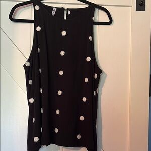 ePretty Black and White Dot Tank Top